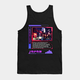 Japan Cyberpunk - Back View Tank Top